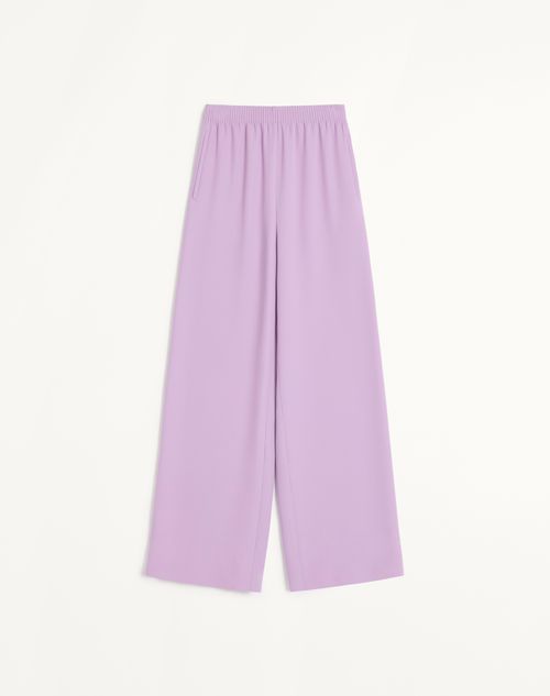 Valentino - Cady Couture Pants - Soft Wisteria - Woman - Trousers And Shorts